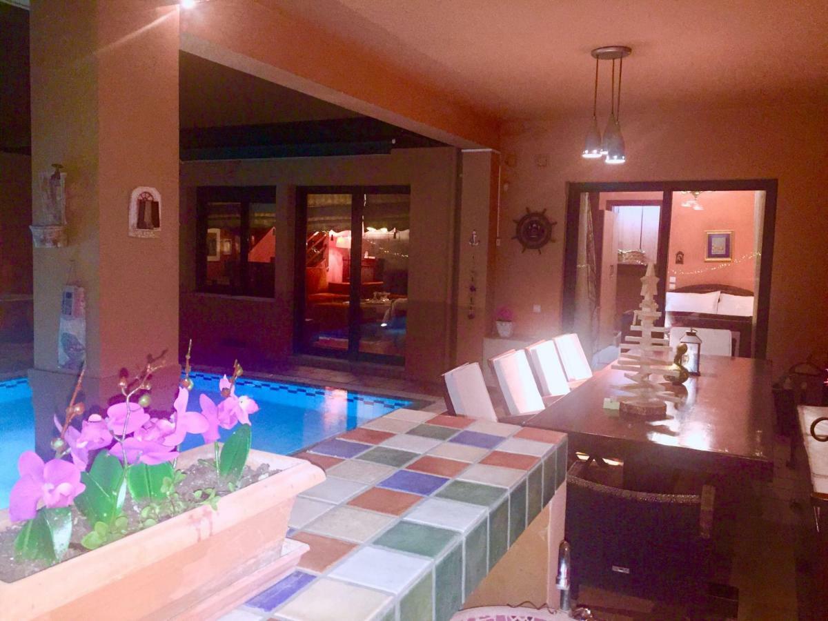 4-Seasons Pool Villa Near Meteora Трикала Экстерьер фото