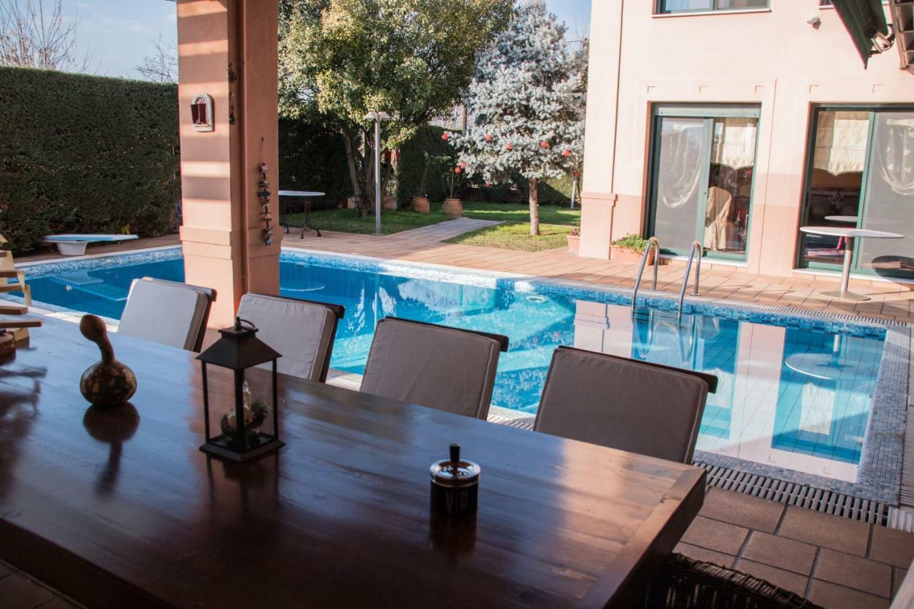 4-Seasons Pool Villa Near Meteora Трикала Экстерьер фото